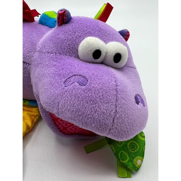 Lamaze Baby Toy Plush Hippo Purple Hanging Toy Rattles Teethers Crinkles Sensory - Picture 15 of 16